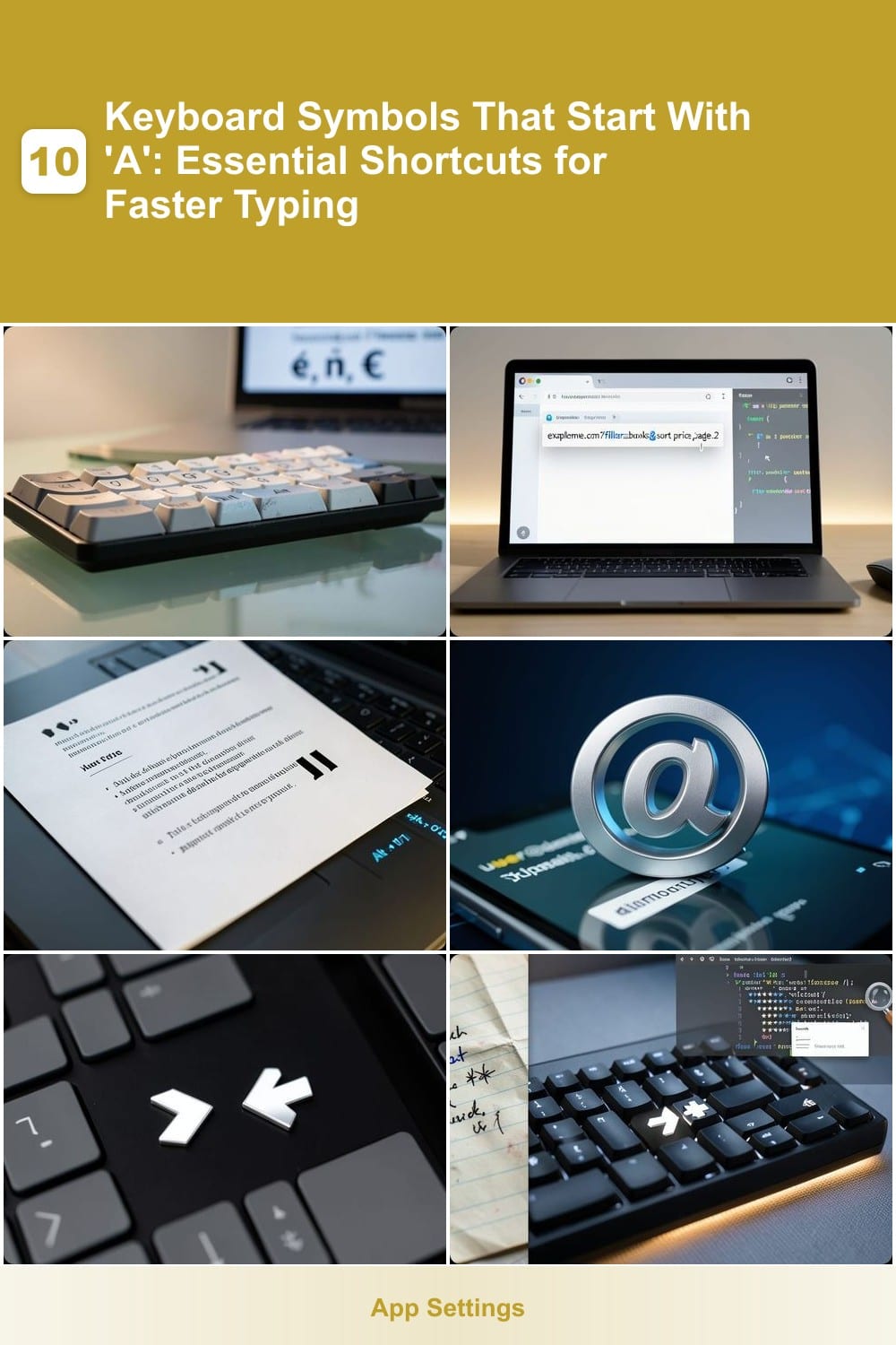 10 Keyboard Symbols That Start With "A": Essential Shortcuts for Faster Typing