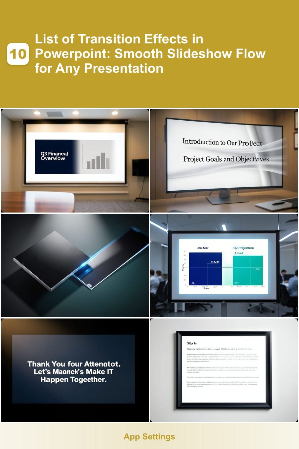 List of Transition Effects in Powerpoint: Smooth Slideshow Flow for Any Presentation