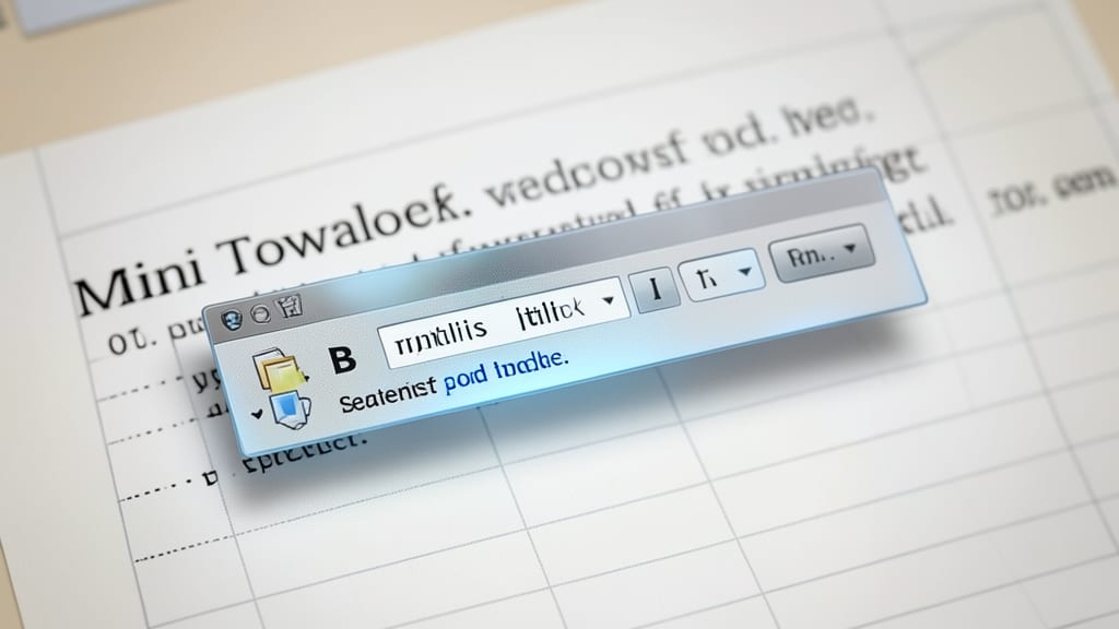 Mini Toolbar for Text Formatting