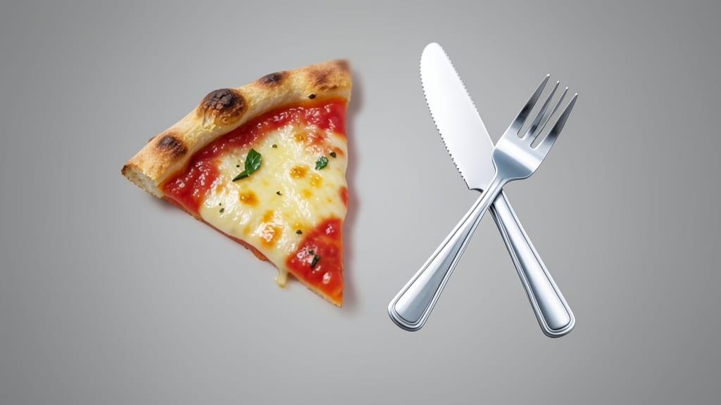 Pizza Slice to Fork Transition